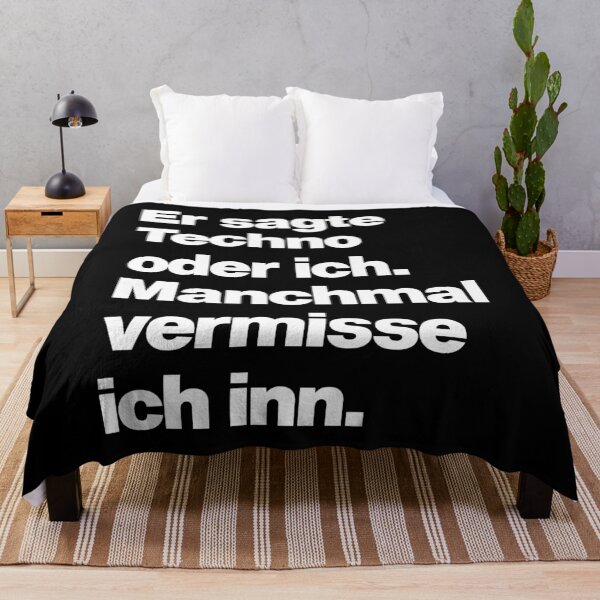 Item preview, Er sagte Techno oder Ich - Manchmal vermisse ich Inn - Funny Electro Party Music Quote designed and sold by elhefe.