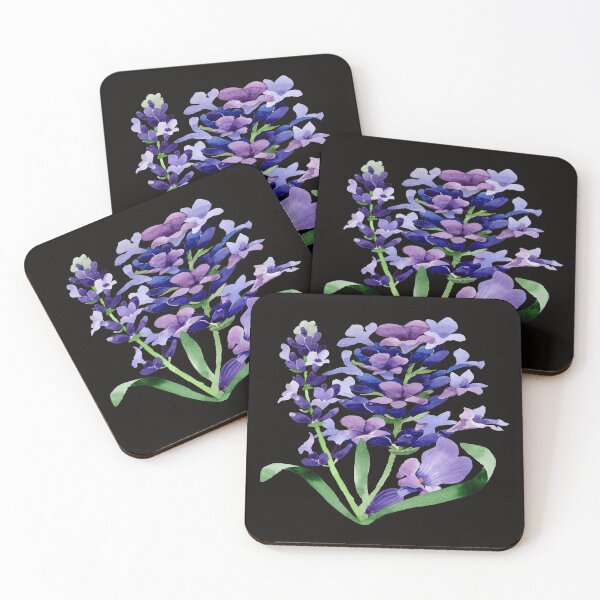 Item preview, purple Watercolor Lavender Flowers designed and sold by virilamissa.
