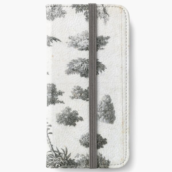 Vintage Foliage Studies Print iPhone Wallet