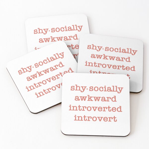 Item preview, Shy Socially Awkward Introverted Introvert designed and sold by Moon Dust.