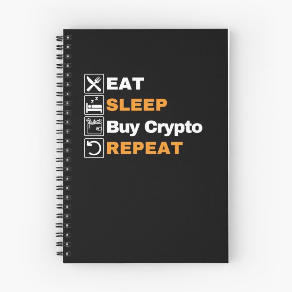 Item preview, Eat Sleep Buy Crypto Repeat designed and sold by Cryptohaven.