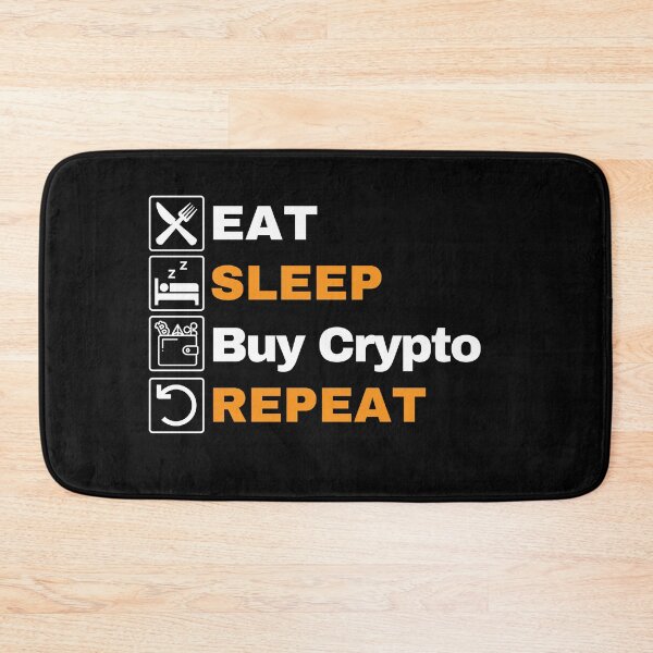 Item preview, Eat Sleep Buy Crypto Repeat designed and sold by Cryptohaven.