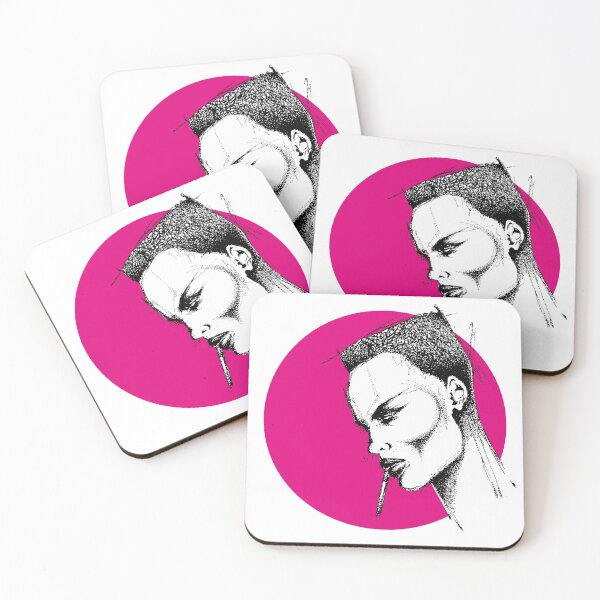 Item preview, Pop icon Miss Grace Jones legendary star - MAGENTA designed and sold by Francesco Carli.