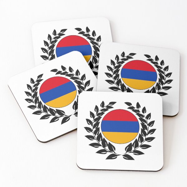 Item preview, Armenia armenian flag banner laurel wreath designed and sold by GeogDesigns.