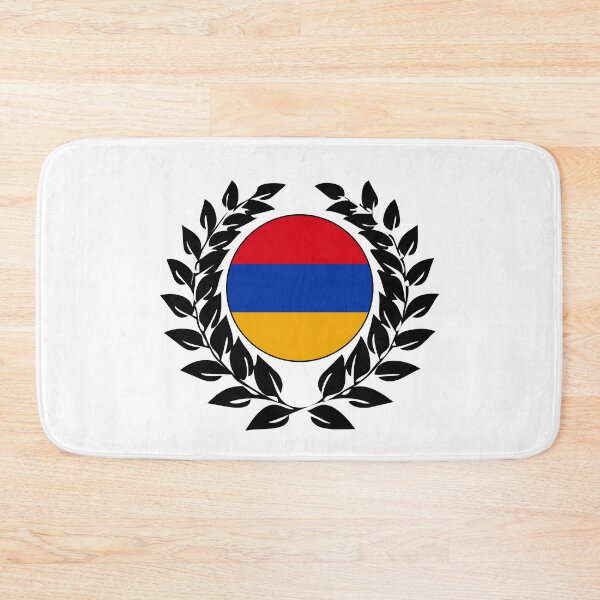 Item preview, Armenia armenian flag banner laurel wreath designed and sold by GeogDesigns.