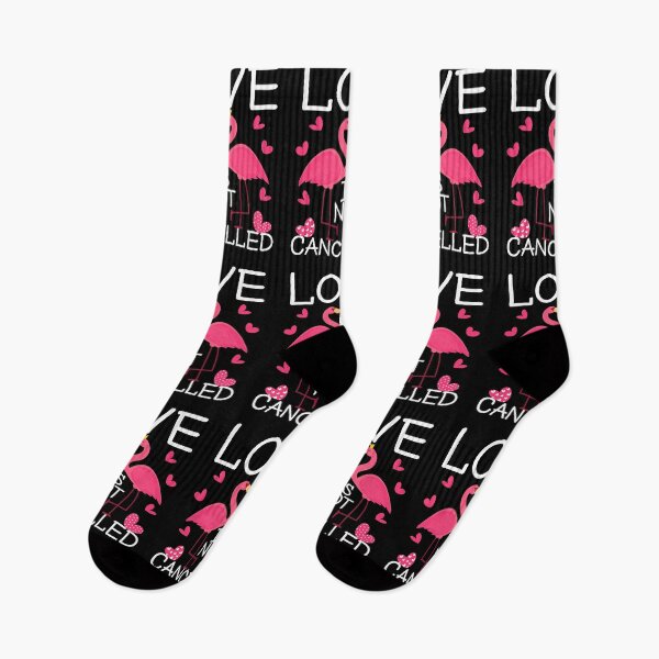 Item preview, Love Is Not Cancelled Happy Valentines Day 2021 Flamingos Lovers designed and sold by HeroTee.