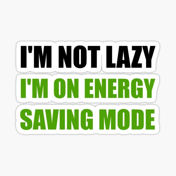 Energy Saving Mode Sticker