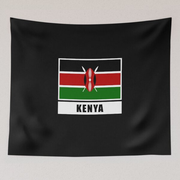 Aperçu de l'œuvre Drapeau kenyan drapeau drapeau créée et vendue par GeogDesigns.