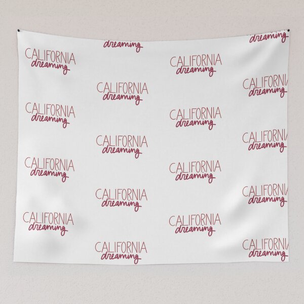 Item preview,  CALIFORNIA DREAMING HAND DRAWN - PINK designed and sold by beccaamac.