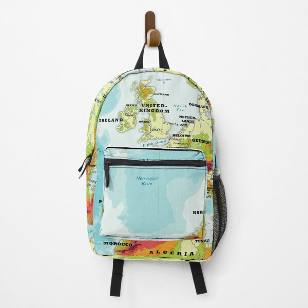 Item preview, physical map of EUROPE topographic map of EUROPE with Country names, Capitals and Major Lakes and Rivers designed and sold by mashmosh.