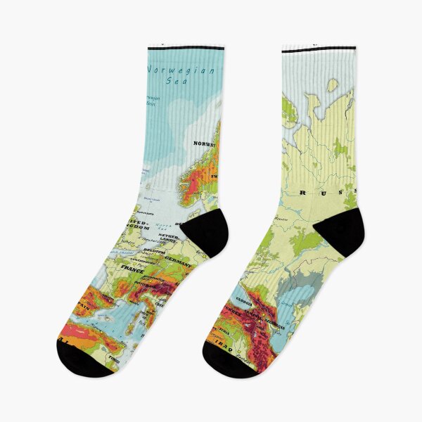 Item preview, physical map of EUROPE topographic map of EUROPE with Country names, Capitals and Major Lakes and Rivers designed and sold by mashmosh.