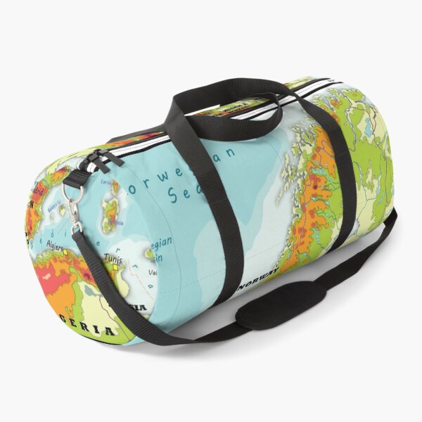 Item preview, physical map of EUROPE topographic map of EUROPE with Country names, Capitals and Major Lakes and Rivers designed and sold by mashmosh.