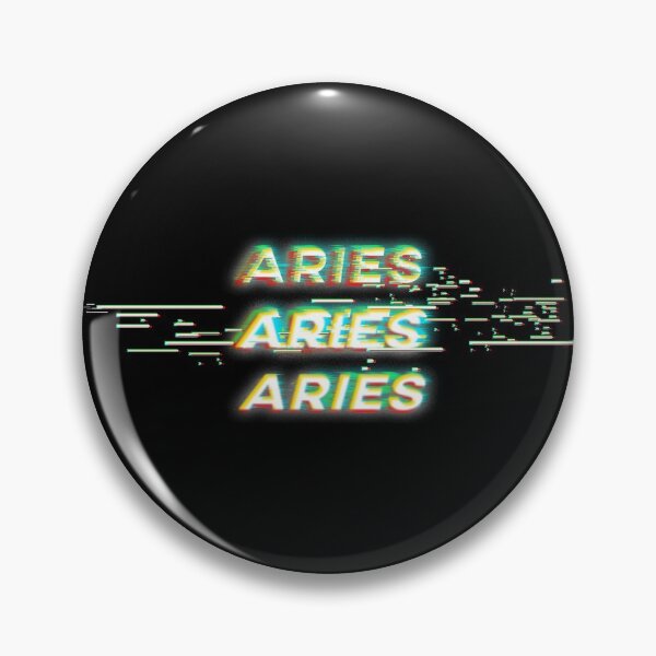 Item preview, Futuristic Aries Glitch Effect Zodiac Sign Text designed and sold by Cefani Musk.