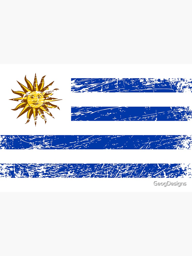 Magnet mit Uruguay uruguayische Flagge Fahne von GeogDesigns