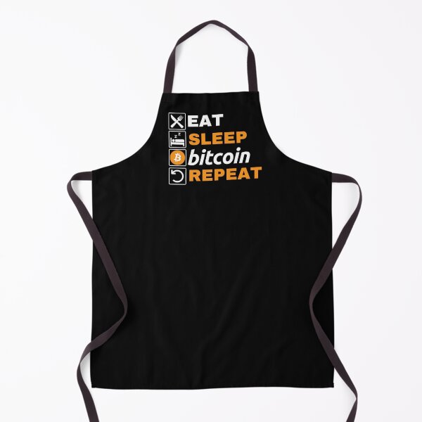 Item preview, Eat Sleep Bitcoin WHITE Original Repeat designed and sold by Cryptohaven.