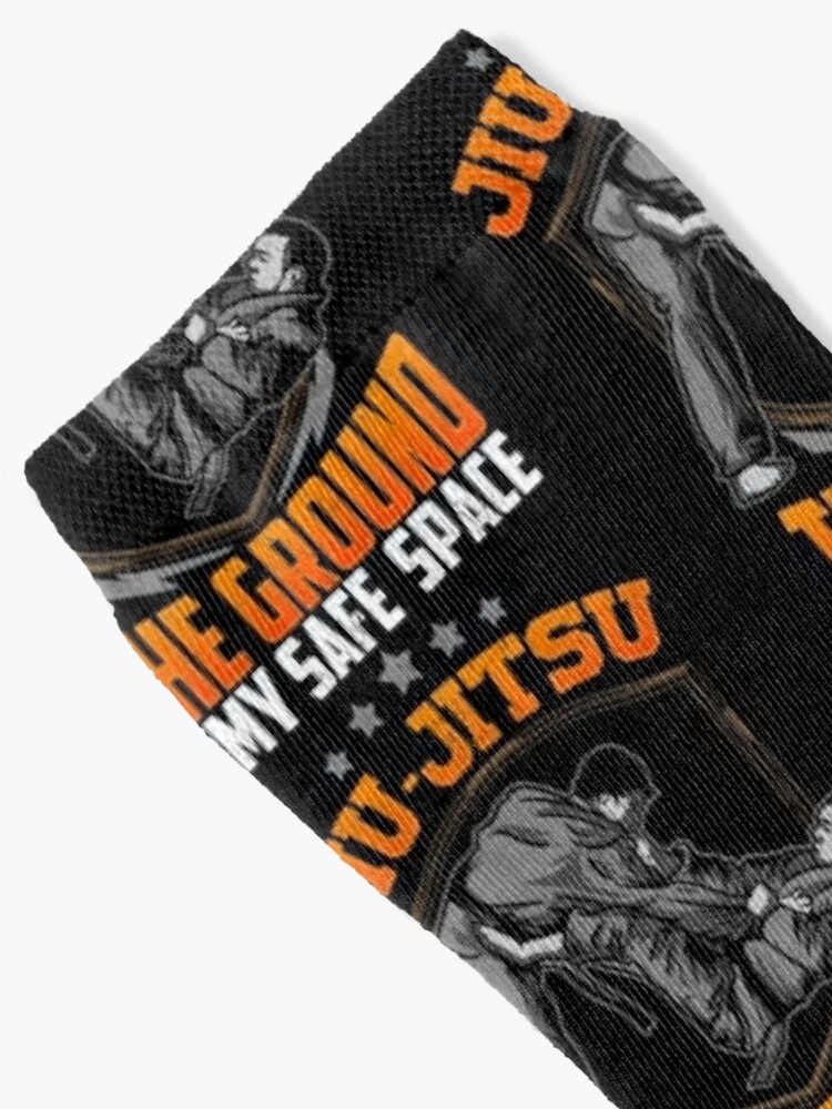 Funny Jiu-Jitsu The Ground Is My Safe Space BJJ Socks for Sale by