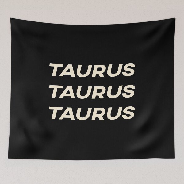Item preview, Taurus Taurus Taurus Off-White Zodiac Sign Text designed and sold by Cefani Musk.