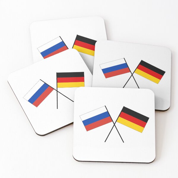 Item preview, Russia Germany crossed banner flag designed and sold by GeogDesigns.