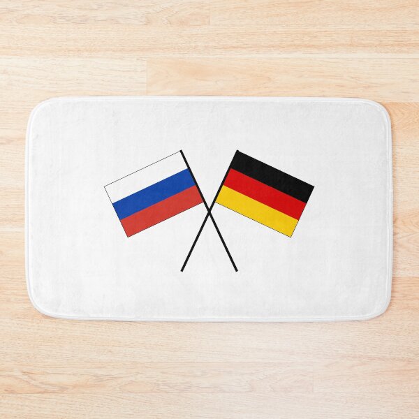 Item preview, Russia Germany crossed banner flag designed and sold by GeogDesigns.