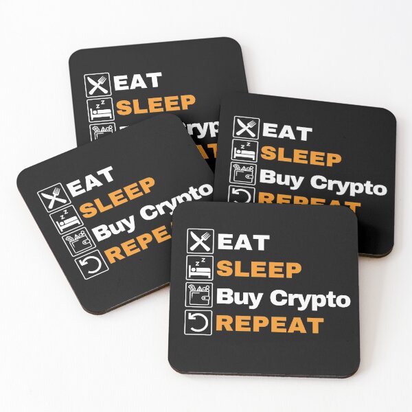Item preview, Eat Sleep Buy Crypto Repeat designed and sold by Cryptohaven.