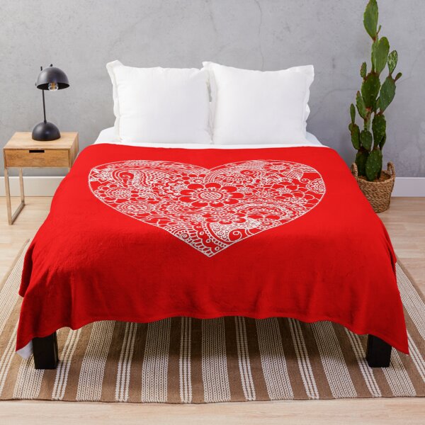Item preview, Vertical Valentine Greeting Card Mehndi Red and White Design designed and sold by Mimsartprojects.