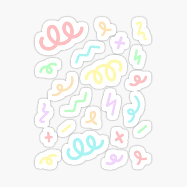 confetti polco stickers rainbow sticker by odinsxn redbubble