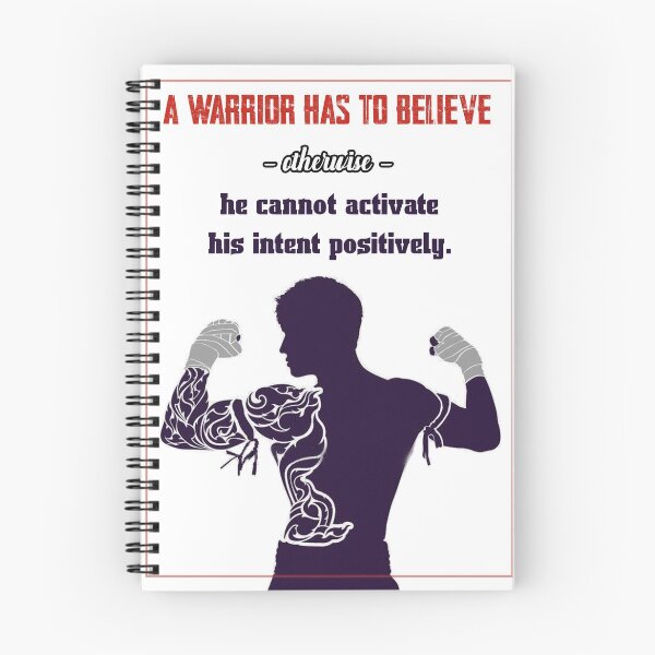 Item preview, A Warrior has to Believe Quote designed and sold by Martial-X.