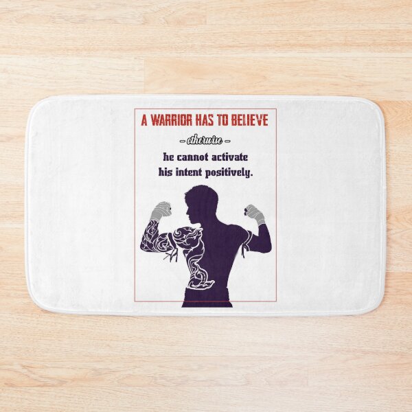 Item preview, A Warrior has to Believe Quote designed and sold by Martial-X.