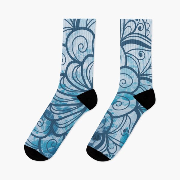 Item preview, Navy and Blue Ocean Mandala - Sea Foam Mandala - Save Our Surf designed and sold by WonderWear.