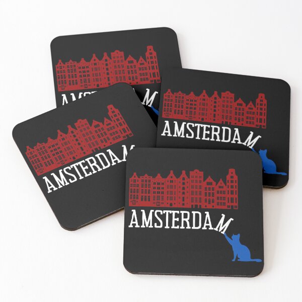 Item preview, Amsterdam Skyline Cat designed and sold by Stewby.