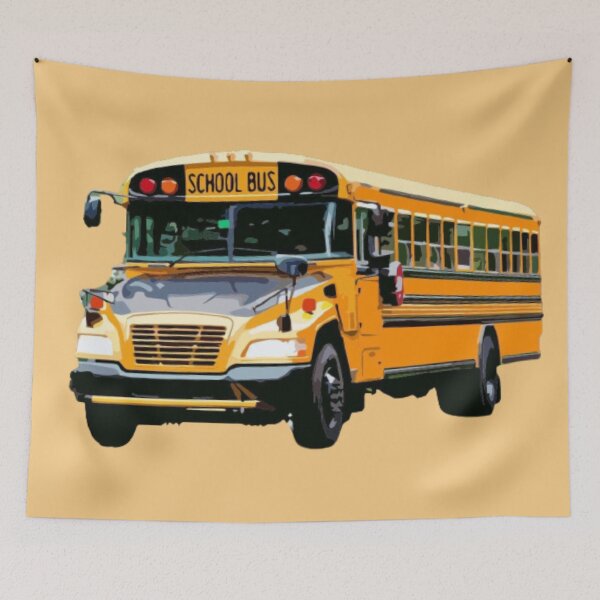 Item preview, School buses. designed and sold by Karine Dupras.