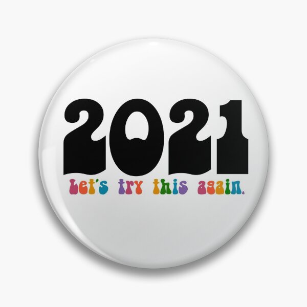 Item preview, 2021 Let’s Try This Again - Groovy Text RAINBOW designed and sold by beccaamac.