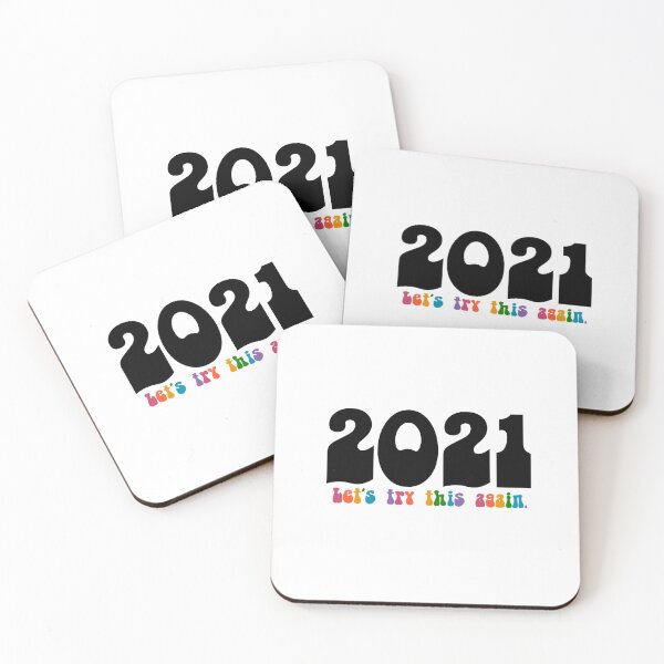 Item preview, 2021 Let’s Try This Again - Groovy Text RAINBOW designed and sold by beccaamac.
