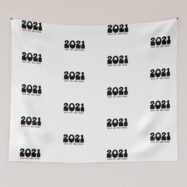 Item preview, 2021 Let’s Try This Again - Groovy Text RAINBOW designed and sold by beccaamac.