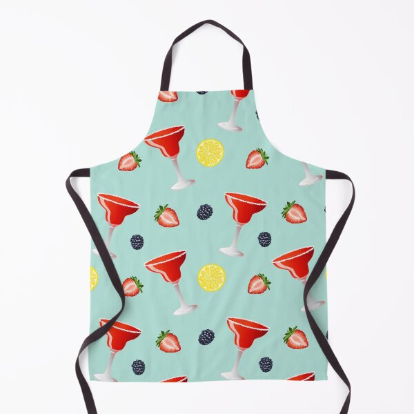 Item preview, Hand drawn vector seamless pattern of strawberry Margarita alcohol cocktail with a citrus lemon slices and blackberries designed and sold by Familyshmot.
