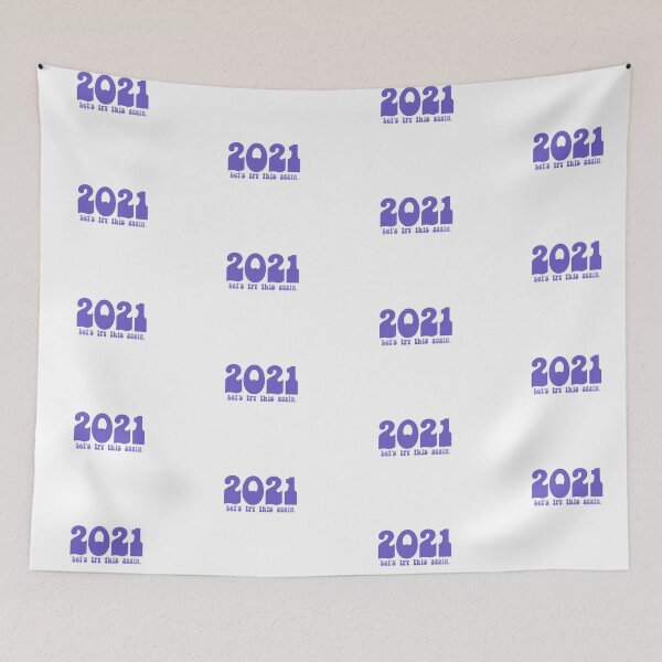 Item preview, 2021 Let’s Try This Again - Groovy Text PURPLE designed and sold by beccaamac.