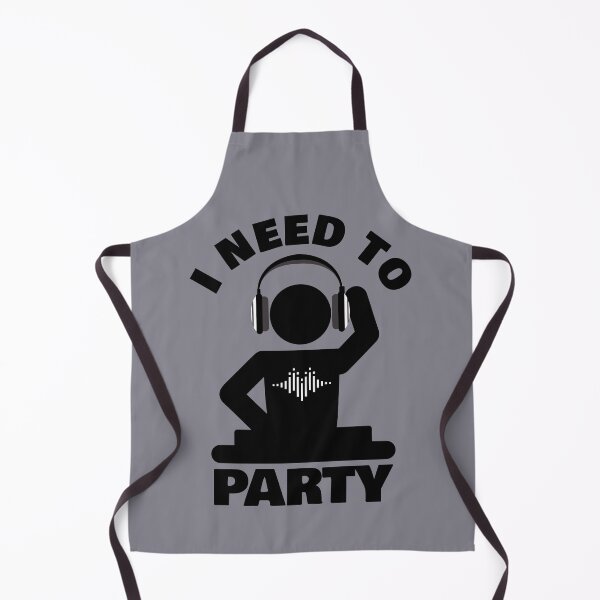 Item preview, I Need to Party Black on Grey - Techno - Psytrance - House - Drum and Bass designed and sold by NoMatterLab.