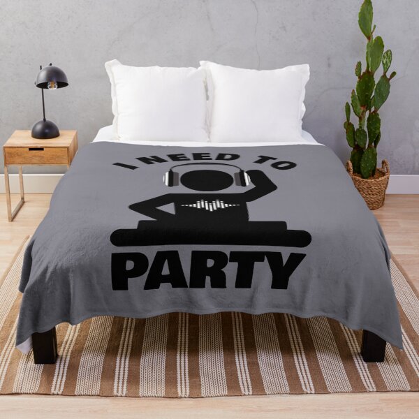 Item preview, I Need to Party Black on Grey - Techno - Psytrance - House - Drum and Bass designed and sold by NoMatterLab.
