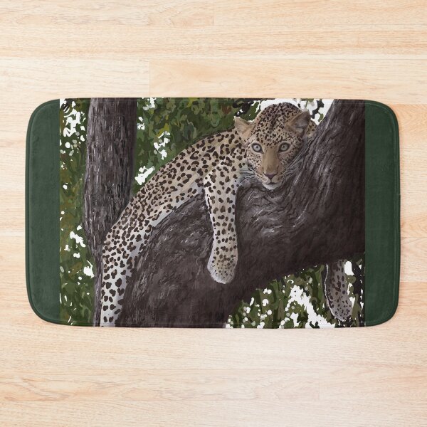 Item preview, Realistic Painting of a Resting Leopard designed and sold by MamaODea.