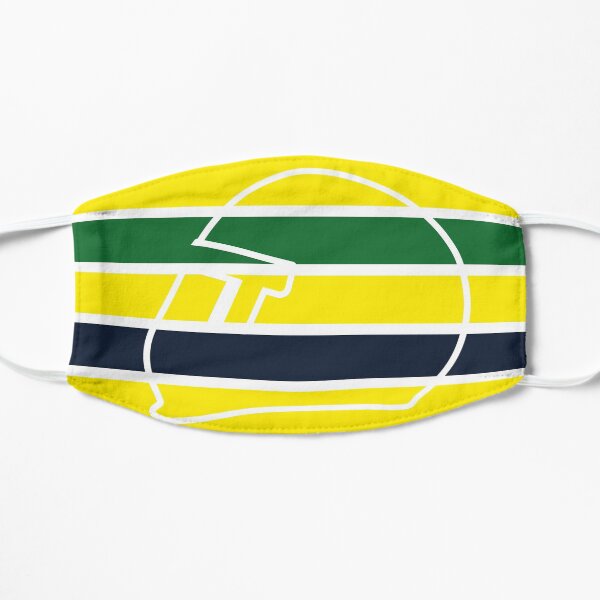 Ayrton Senna Helmet - Formula 1 - The Colors Flat Mask