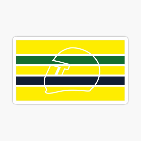 Item preview, Ayrton Senna Helmet - Formula 1 - The Colors designed and sold by Noble Dawn Design.