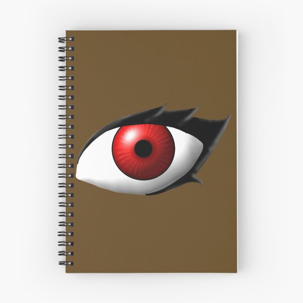 Item preview, Red Anime Style Eye (Dark Skin Tone) designed and sold by RayRayViolet.