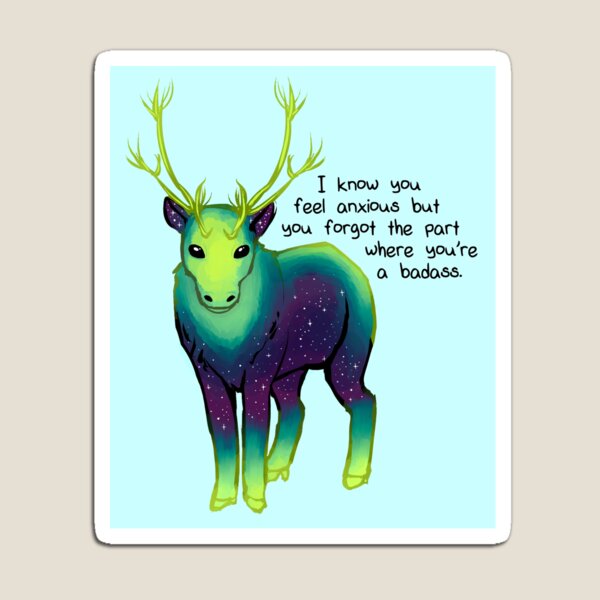 Item preview, "Der Teil, wo du ein Badass bist" Galaxy Caribou designed and sold by thelatestkate.