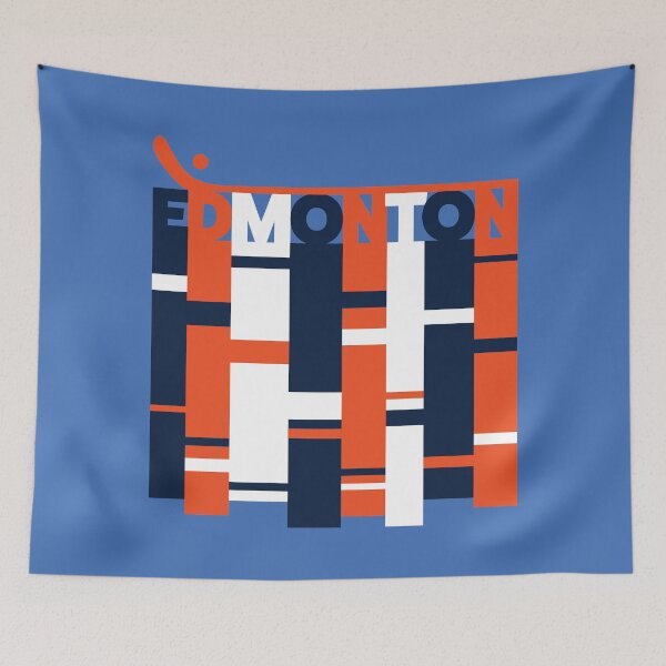 Item preview, City Series - Edmonton - Hockey Stripes designed and sold by Eye on the Blueline.