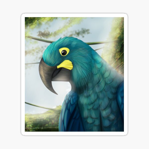 Item preview, Lear's Macaw portrait designed and sold by DragonArtist15.