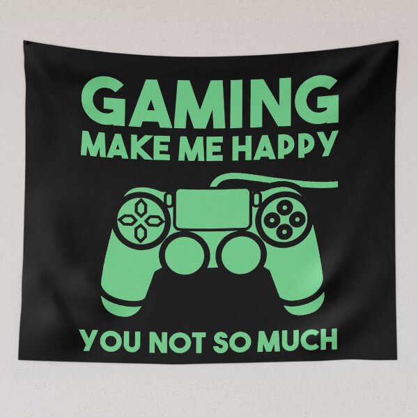 Item preview, Gaming make me happy you not so much - green designed and sold by EGIT.