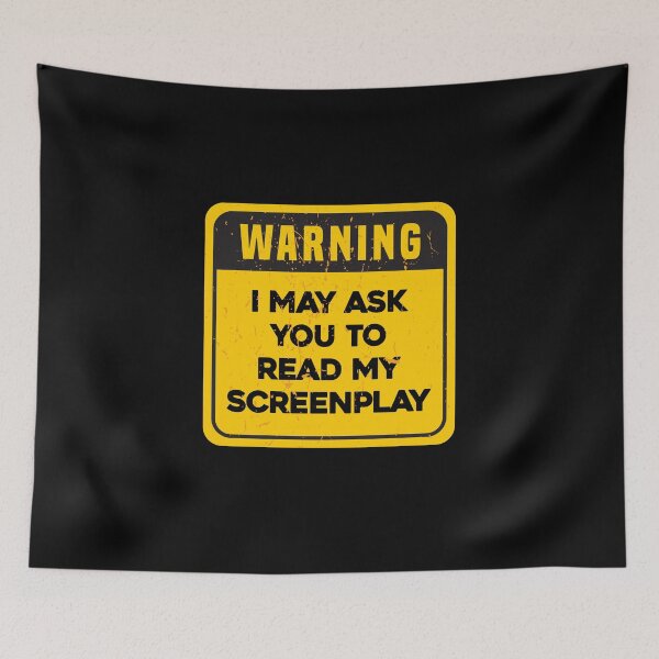 Item preview, WARNING I May Ask You To Read My Screenplay designed and sold by ArqDezines.
