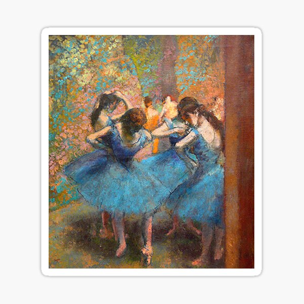 Blue Dancers - Edgar Degas Sticker