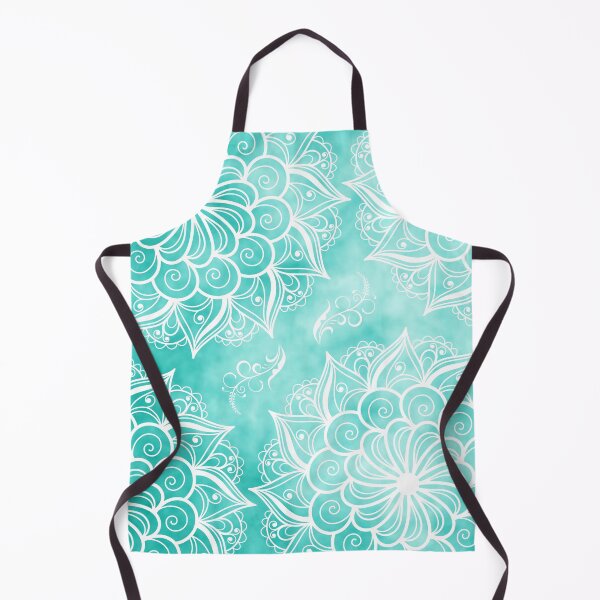 Item preview, Turquoise Blue White Ocean Mandala - Sea Foam Mandala - Save Our Surf designed and sold by WonderWear.