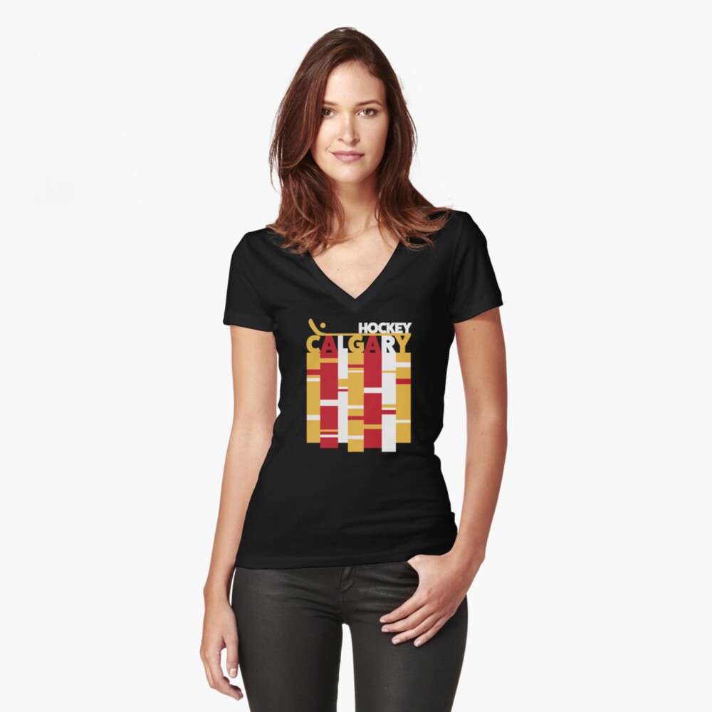 Item preview, Fitted V-Neck T-Shirt designed and sold by carlstad.
